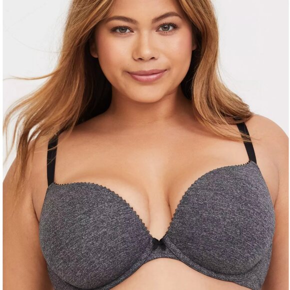 *BOGO FREE* Torrid Curve Body™ Heather Grey Plunge Bra 40C NWT - Picture 2 of 9